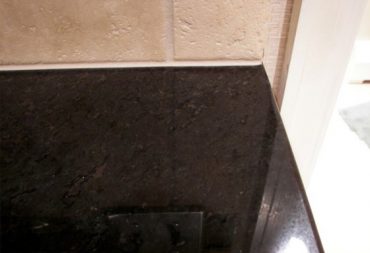 Chipped Granite Repaired After